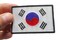 Patch, Embroidered Patch (Iron-On or Sew-On), South Korean Korea Flag Patch, 3" x 2"